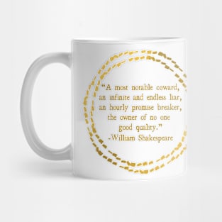 Shakespearean Insults: The Owner of No One Good Quality Mug